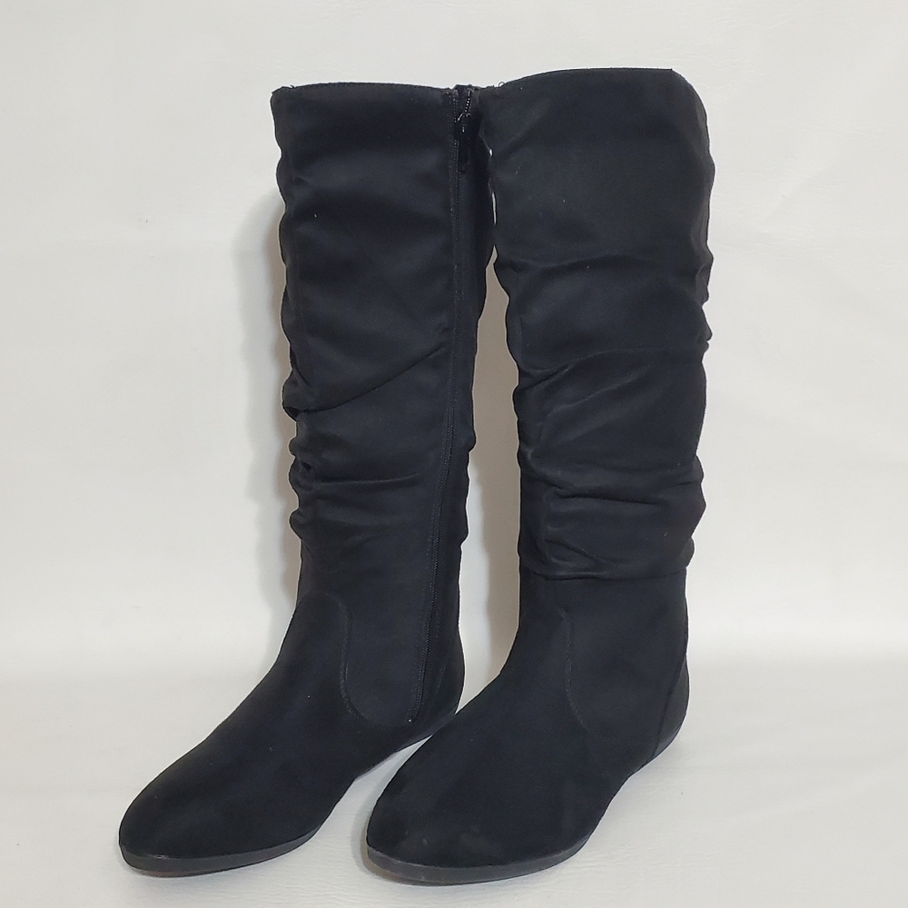 Dominique Nicole Lorelei Black Women's Slouchy Winter Boots Size 8 1/2